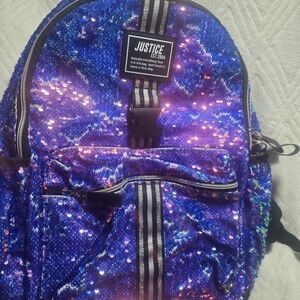 Justice Girls 17" Backpack, Lunch Tote and Pencil Case, 3-Piece Set Multicolor